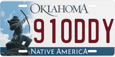 OK license plate 910DDY