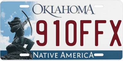 OK license plate 910FFX