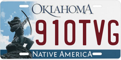 OK license plate 910TVG