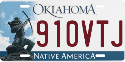 OK license plate 910VTJ