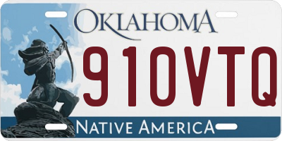 OK license plate 910VTQ