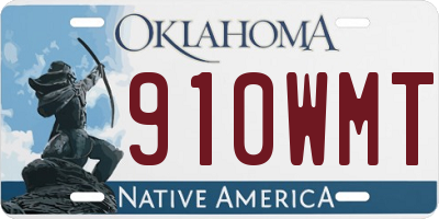 OK license plate 910WMT