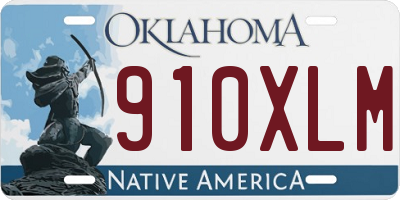 OK license plate 910XLM