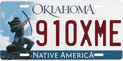 OK license plate 910XME