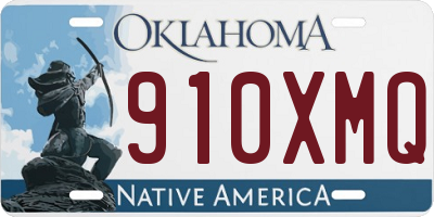 OK license plate 910XMQ