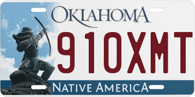 OK license plate 910XMT