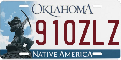 OK license plate 910ZLZ