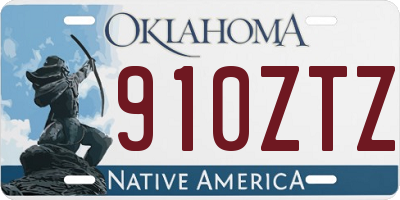 OK license plate 910ZTZ