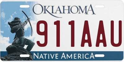 OK license plate 911AAU