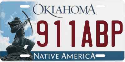 OK license plate 911ABP