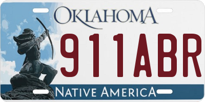 OK license plate 911ABR