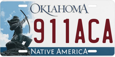 OK license plate 911ACA