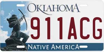 OK license plate 911ACG