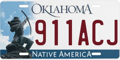 OK license plate 911ACJ