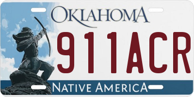 OK license plate 911ACR