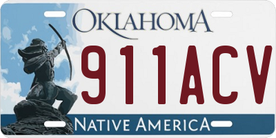 OK license plate 911ACV