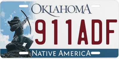 OK license plate 911ADF