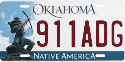 OK license plate 911ADG