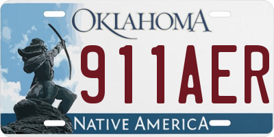 OK license plate 911AER