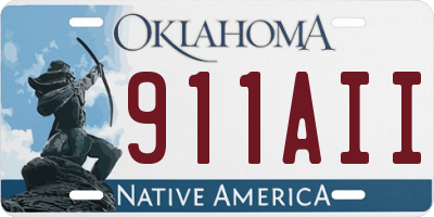 OK license plate 911AII