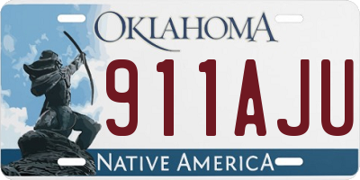 OK license plate 911AJU