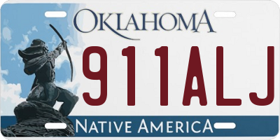 OK license plate 911ALJ