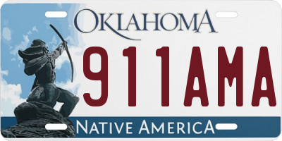 OK license plate 911AMA