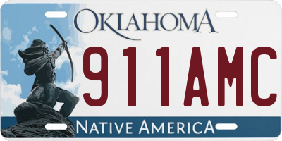 OK license plate 911AMC