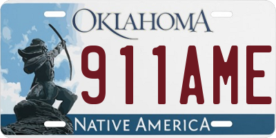 OK license plate 911AME