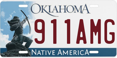 OK license plate 911AMG