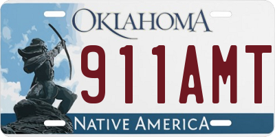 OK license plate 911AMT