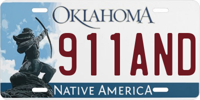OK license plate 911AND