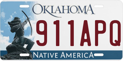 OK license plate 911APQ