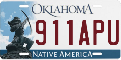 OK license plate 911APU
