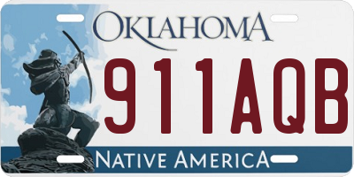 OK license plate 911AQB