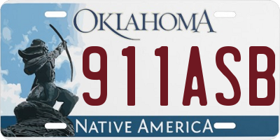 OK license plate 911ASB