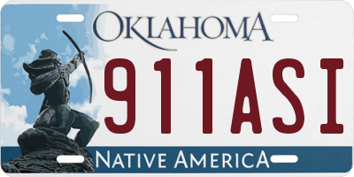 OK license plate 911ASI