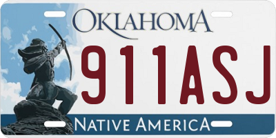 OK license plate 911ASJ