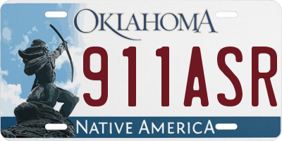 OK license plate 911ASR