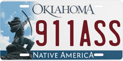 OK license plate 911ASS