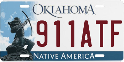 OK license plate 911ATF