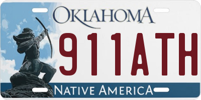 OK license plate 911ATH