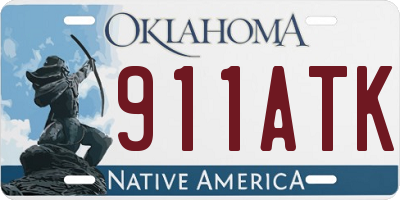 OK license plate 911ATK