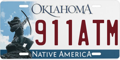 OK license plate 911ATM