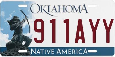 OK license plate 911AYY