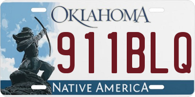 OK license plate 911BLQ
