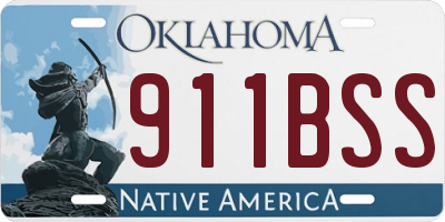 OK license plate 911BSS