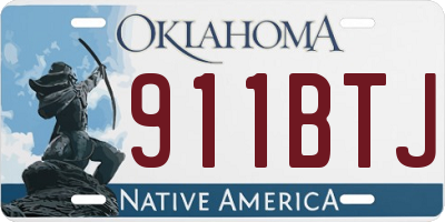 OK license plate 911BTJ