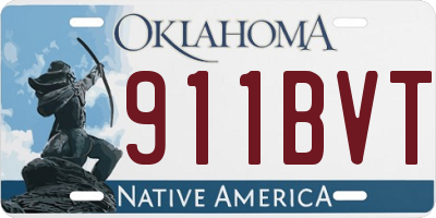 OK license plate 911BVT
