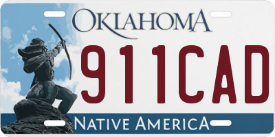 OK license plate 911CAD